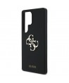 Guess Silicone Big 4G Logo Bottom Script case for Samsung Galaxy S25 Ultra - black