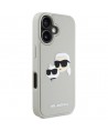 Karl Lagerfeld HC 3D Rubber Double Heads iPhone 16 Case - Beige