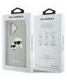 Karl Lagerfeld HC 3D Rubber Double Heads iPhone 16 Case - Beige