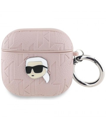 Karl Lagerfeld Monogram Karl Head Case for AirPods 4 - Pink