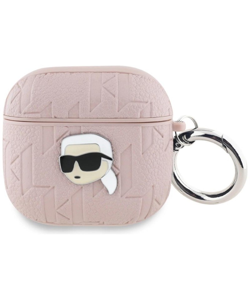 Karl Lagerfeld Monogram Karl Head Case for AirPods 4 - Pink