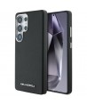 Karl Lagerfeld Saffiano Full Wrapped Elongated Metal Logo MagSafe Case for Samsung Galaxy S25 Ultra - Black