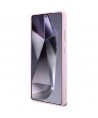 Karl Lagerfeld Saffiano Full Wrapped Elongated Metal Logo MagSafe Case for Samsung Galaxy S25 Ultra - Pink