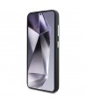 Karl Lagerfeld Saffiano Full Wrapped Elongated Metal Logo MagSafe Case for Samsung Galaxy S25+ - Black