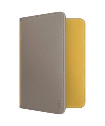 Uniq Belmont RFID Blocking Passport Case - Grey/Yellow