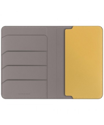 Uniq Belmont RFID Blocking Passport Case - Grey/Yellow