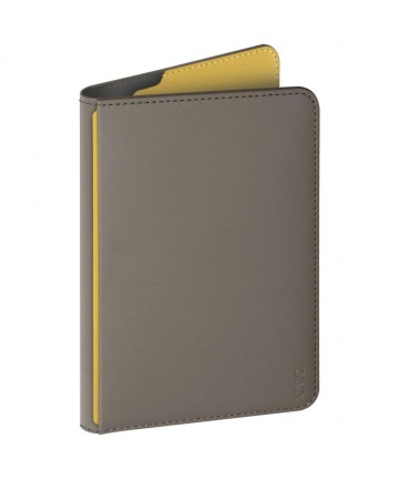 Uniq Belmont RFID Blocking Passport Case - Grey/Yellow
