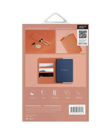 Uniq Belmont RFID Blocking Passport Case - Ivory