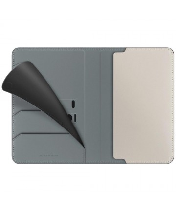 Uniq Belmont RFID Blocking Passport Case - Green/Ivory