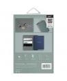 Uniq Belmont RFID Blocking Passport Case - Green/Ivory