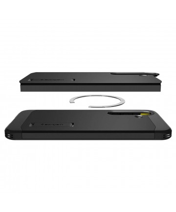 Spigen Tough Armor MagSafe case for Samsung Galaxy S25 - black