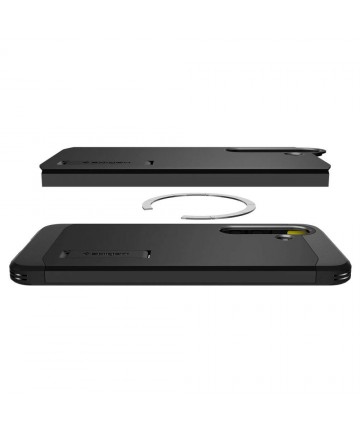 Spigen Tough Armor MagSafe case for Samsung Galaxy S25 - black