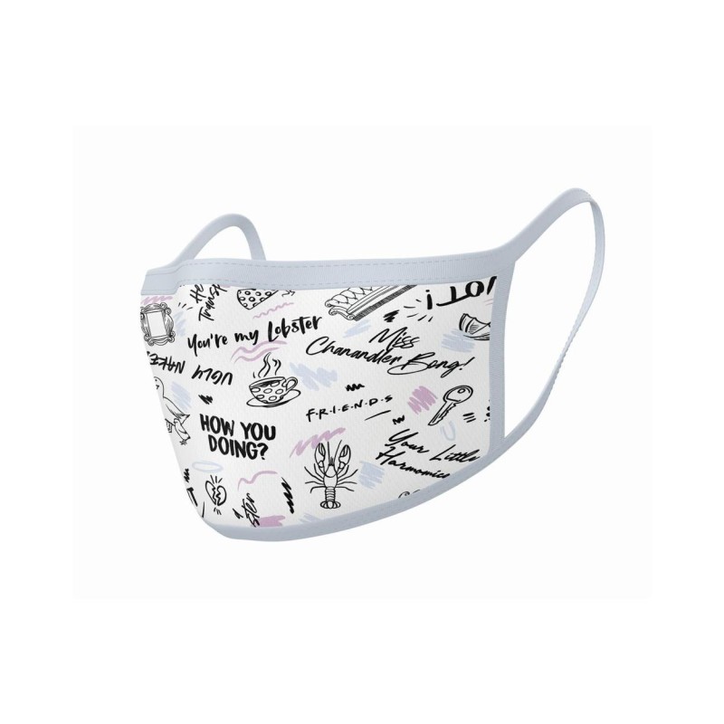 Pyramid Friends (Phrases) Mask - 2Pack Face Covers (GP85574)