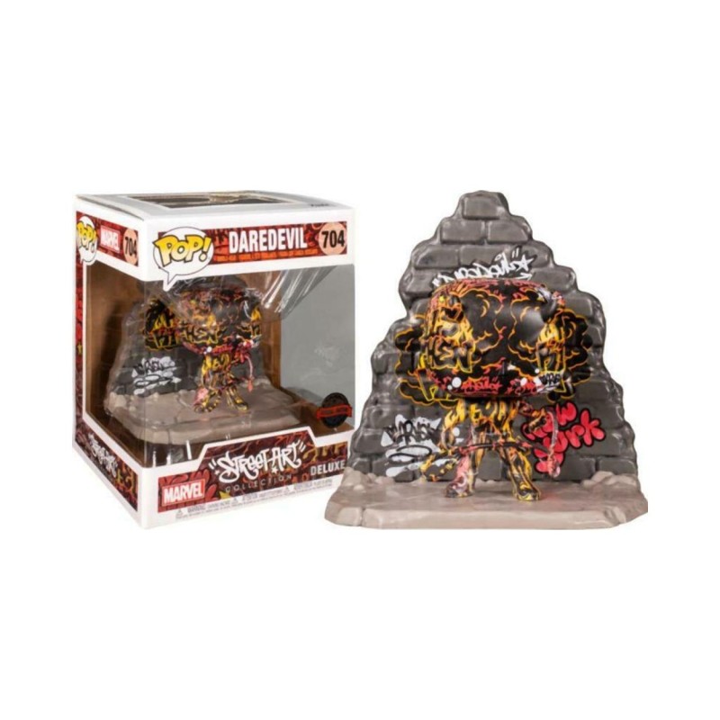Funko Pop! Deluxe: Marvel - Daredevil (Street Art Collection) (Special Edition) 704 Bobble-Head Vinyl Figure