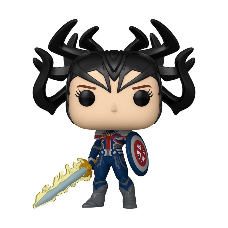 Funko Pop! Marvel: What If...? - Infinity Captain Carter 1464 Bobble-Head Vinyl Figure