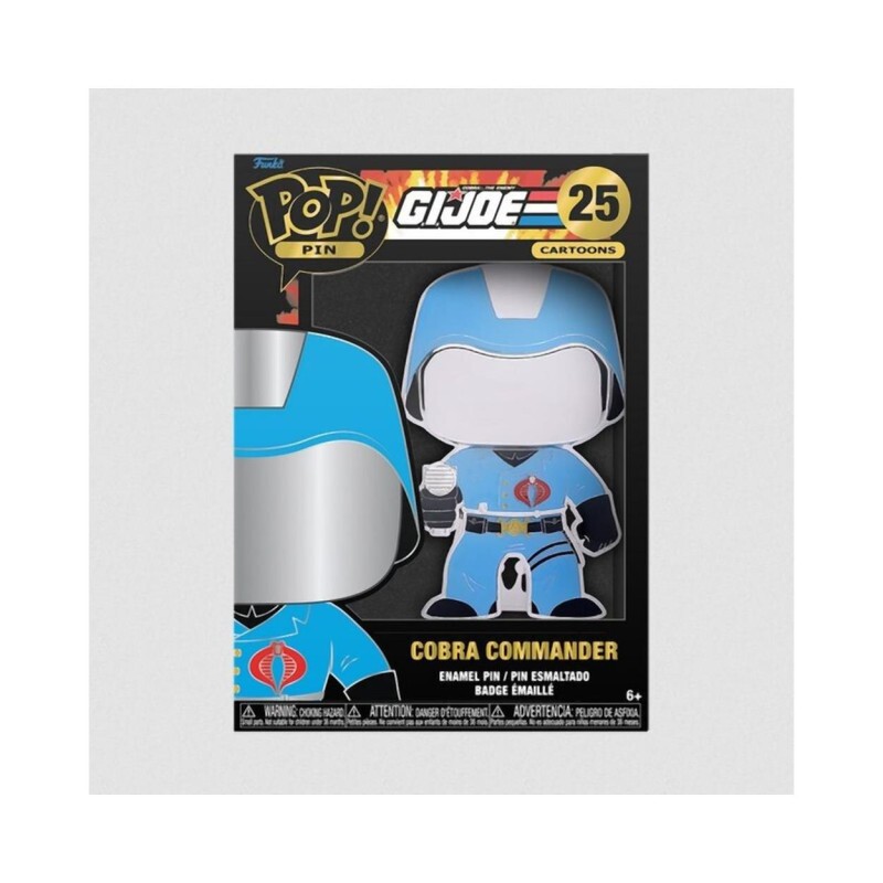 Funko Pop! Cartoons Pin: GI Joe - Cobra Commander 25 Large Enamel Pin (GIJPP0002)