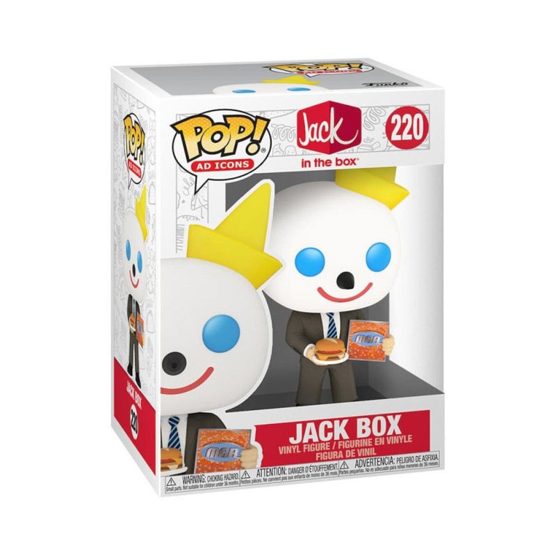 Funko Pop! Ad Icons: Jack In the Box - Jack Box (with MCA) 220 Vinyl Figure