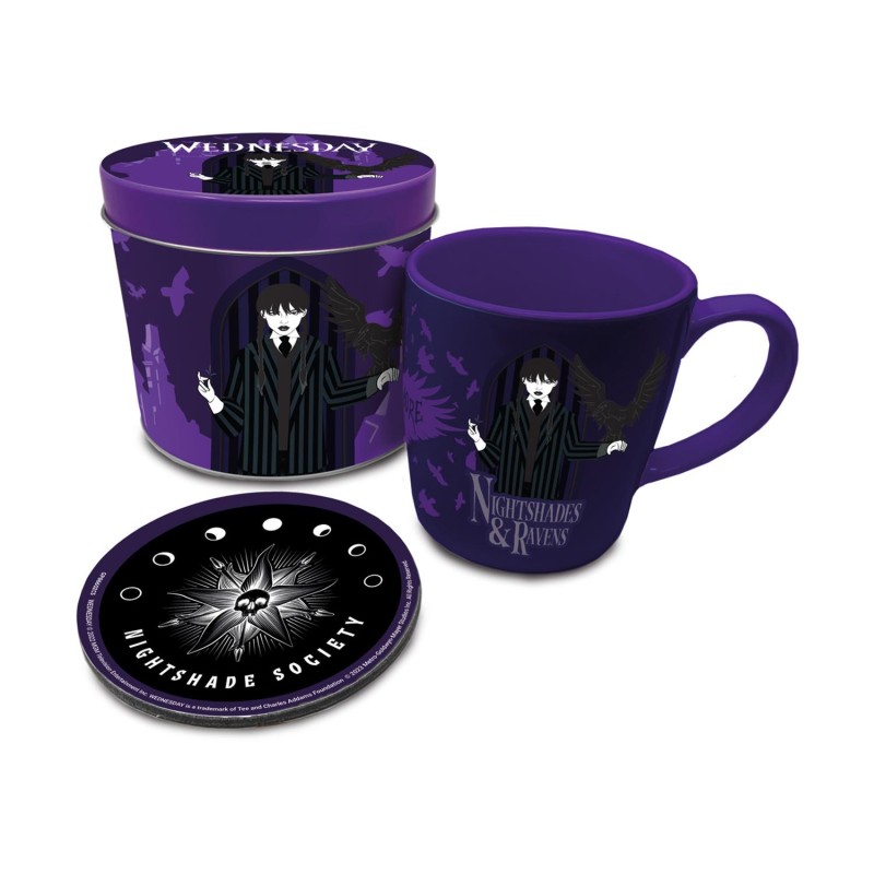Pyramid Wednesday: Nightshades Ravens (Mug Coaster In Keepsake Tin) (GP86602)