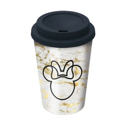 Stor Minnie Small Plastic Double-Walled Coffee Tumbler (390ml)