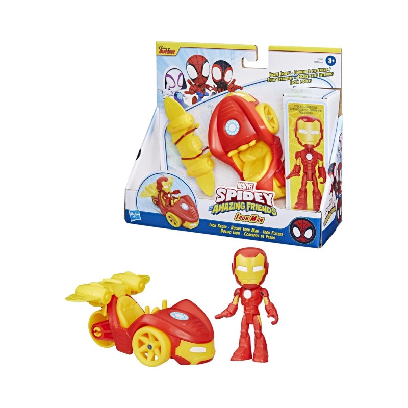 Hasbro Marvel: Spidey and his Amazing Friends - Iron Man Iron Racer (F7458)