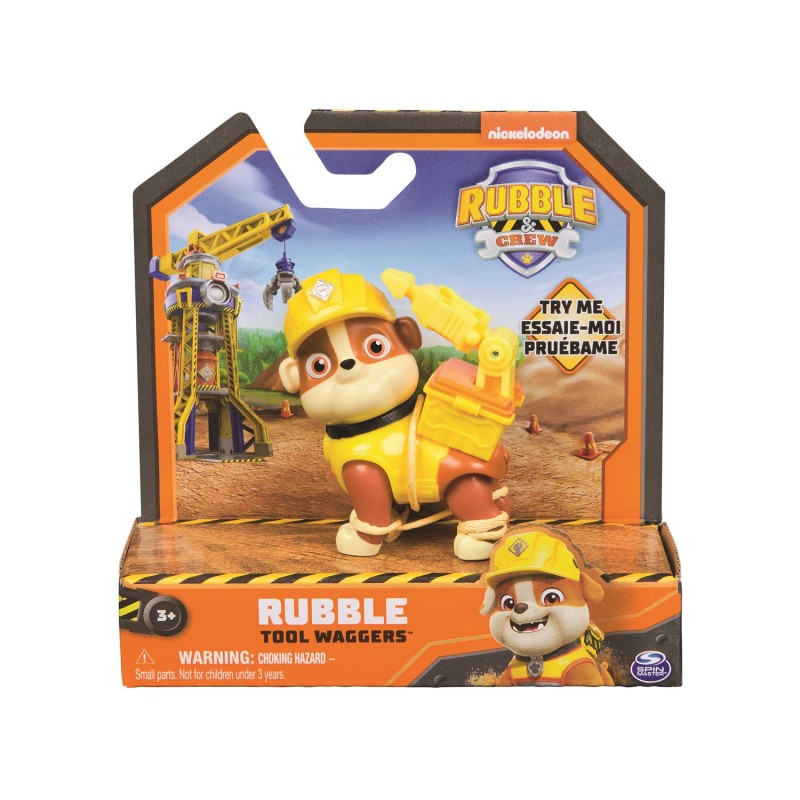 Spin Master Paw Patrol: Rubble Crew - Rubble Tool Waggers Action Pup (20148305)