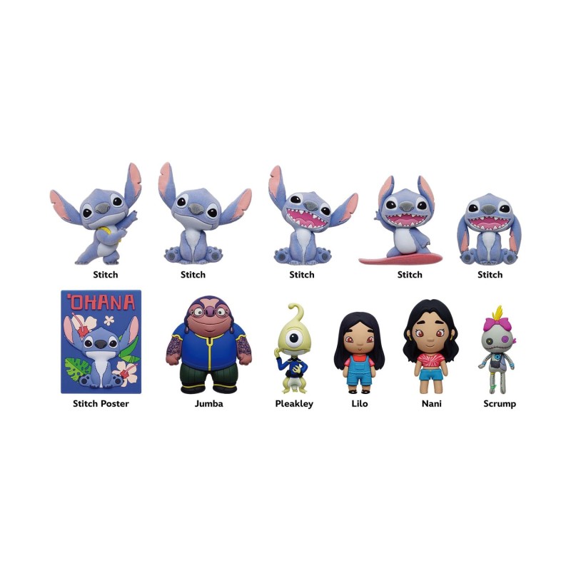 Monogram Disney:Lilo & Stitch Movie 3D Foam Bag Clips Figures