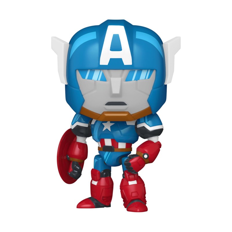 Funko Pop! Marvel: What If...? - Captain America Mech 1569 Bobble-Head Vinyl Figure