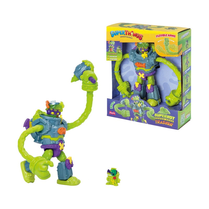 AS Superthings Superbot Power Arms με Φιγούρες Trasher (1013-62121)