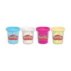 Hasbro Play-Doh®: Specialty Compound - Confetti Fun 4 Pack (G1736)