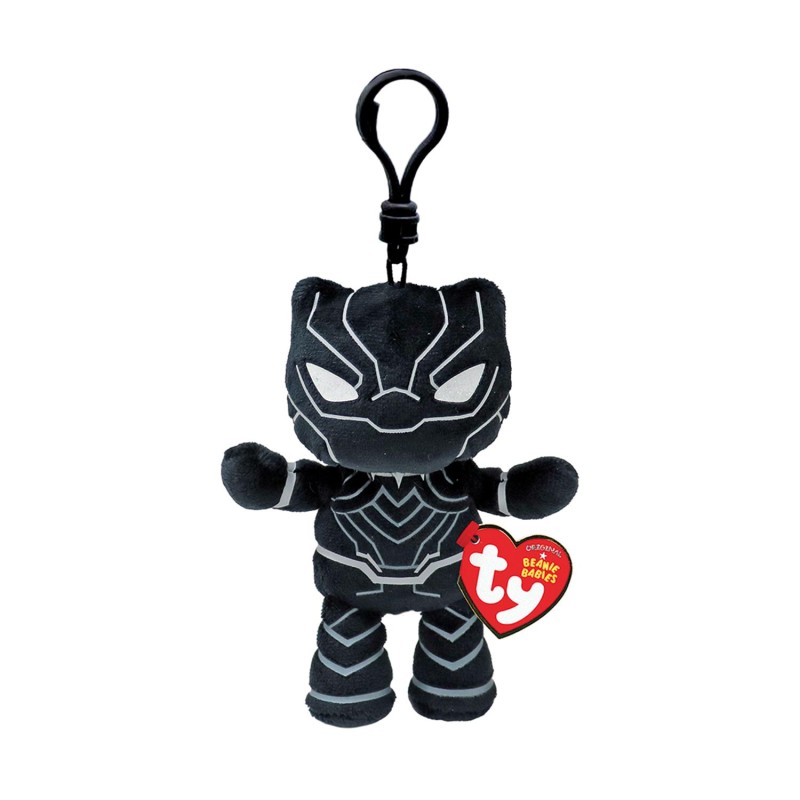 AS Company: TY Χνουδωτό Beanie Babies Κλιπ Black Panther 8,5Εκ (1607-34003)