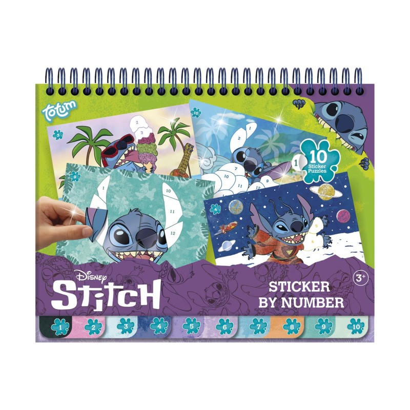 Totum Disney: Stitch - Sticker By Number Pad (TT700123)