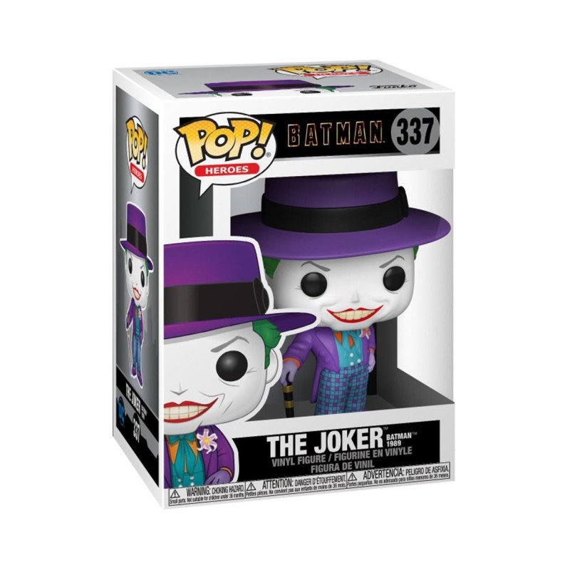 Funko Pop! DC Heroes: Batman 1989 - The Joker* (with Hat-Batman 1989 Movie) 337 Vinyl Figure