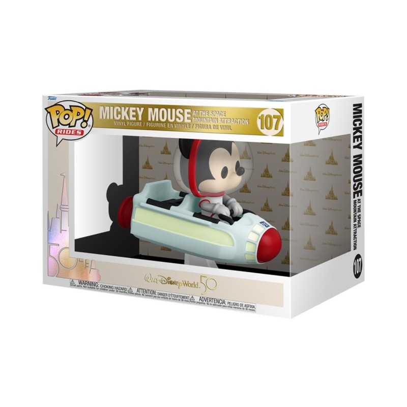 Funko POP! Rides: Walt Disney World 50 - Mickey Mouse at the Space Mountain Attraction 107 Vinyl Figure