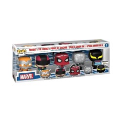 Funko Pop! 5-Pack Marvel: Spider-Man - Prodigy / The Hornet / Prince of Arachne / Spider-Armor MK I / Spider-Armor MK II (Amazon