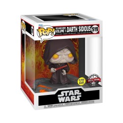 Funko Pop! Deluxe Disney: Star Wars Sith - Red Saber Series Volume 1: Darth Sidious (Glows in the Dark) (Special Edition) 519 Bo