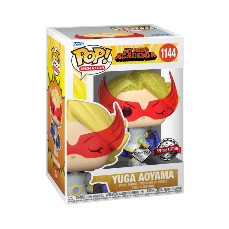 Funko Pop! Animation: My Hero Academia S9 - Yuga Aoyama (Glitter) (Diamond Collection) (Amazon Exclusive) 1144 Vinyl Figure