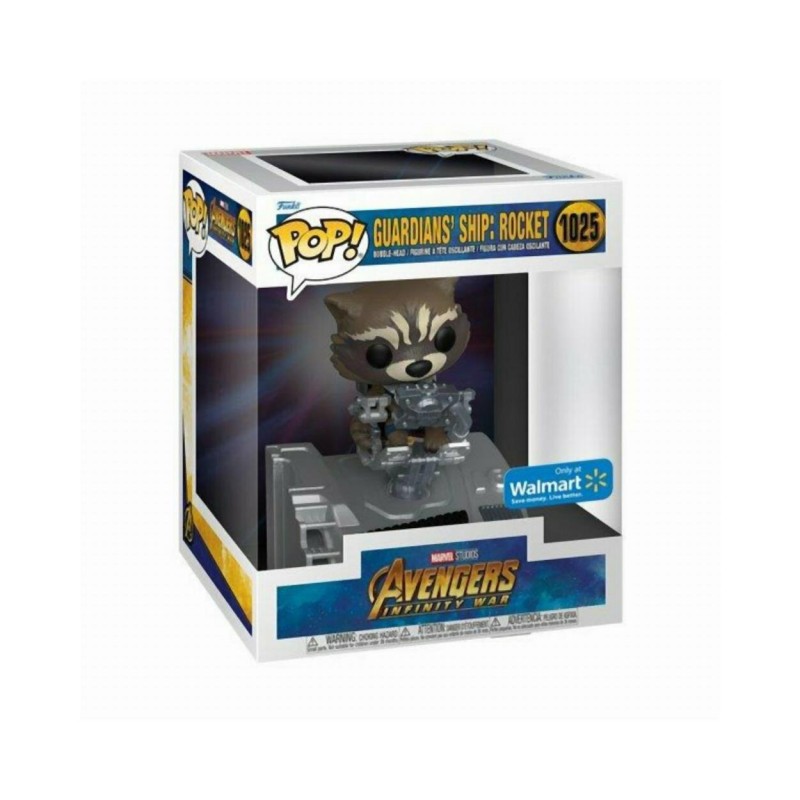 Funko Pop! Deluxe: Marvel Avengers Infinity War - Guardians Ship: Rocket (Special Edition) 1025 Bobble-Head Vinyl Figure