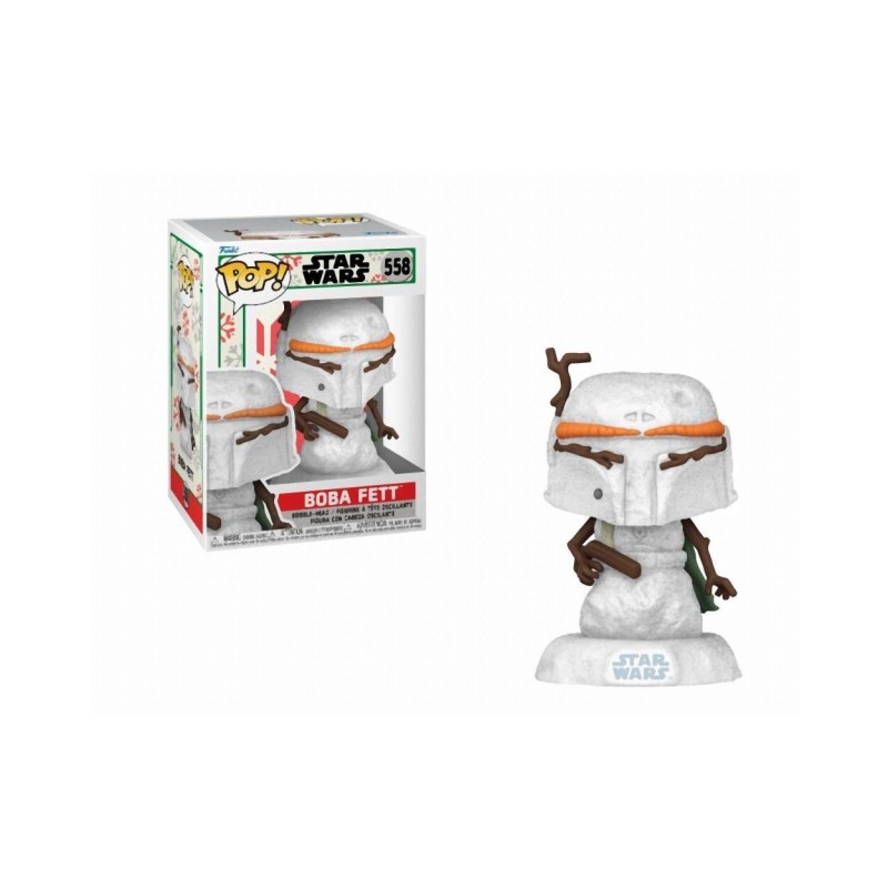 Funko Pop! Disney Star Wars: Holiday - Boba Fett (SNWMN) 558 Bobble-Head Vinyl Figure