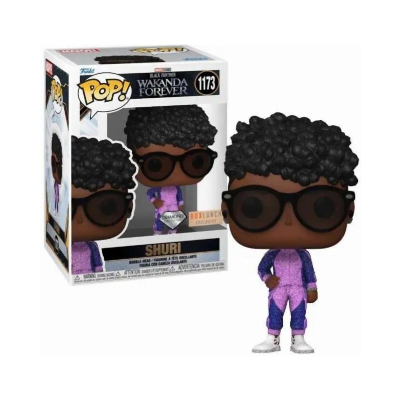 Funko Pop! Marvel: Black Panther Wakanda Forever - Shuri (Diamond Collection) (Special Edition) 1173 Bobble-Head Vinyl Figure