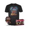 Funko Pop!  Tee (Adult): Marvel Black Panther Wakanda Forever - Iron Heart Riri Williams (Glows in the Dark) Bobble-Head Vinyl F