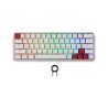 Spartan Gear - Pegasus 2 RGB Wired  Wireless 63 keys Mechanical Gaming Keyboard (color: White)