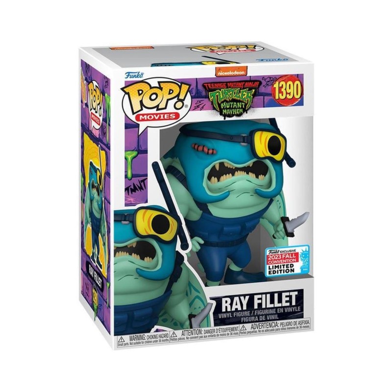 Funko Pop! Movies: Teenage Mutant Ninja Turtles: Mutant Mayhem - Ray Fillet (Convention Limited Edition) 1390 Vinyl Figure