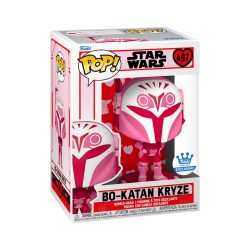 Funko Pop! Disney Star Wars: Valentines S4 - Bo-Katan Kryze 497 Bobble-Head Vinyl Figure