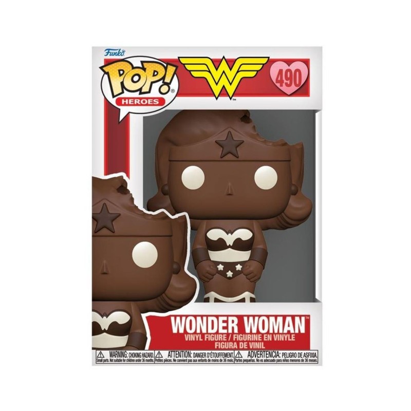 Funko Pop! Heroes DC Valentines Day 2024 - Wonder Woman (Valentine Chocolate) 490 Vinyl Figure