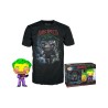 Funko Pop!  Tee (Adult): Comic Cover DC - The Joker (Blacklight)  (Special Edition) Vinyl Figure  T-Shirt (L)