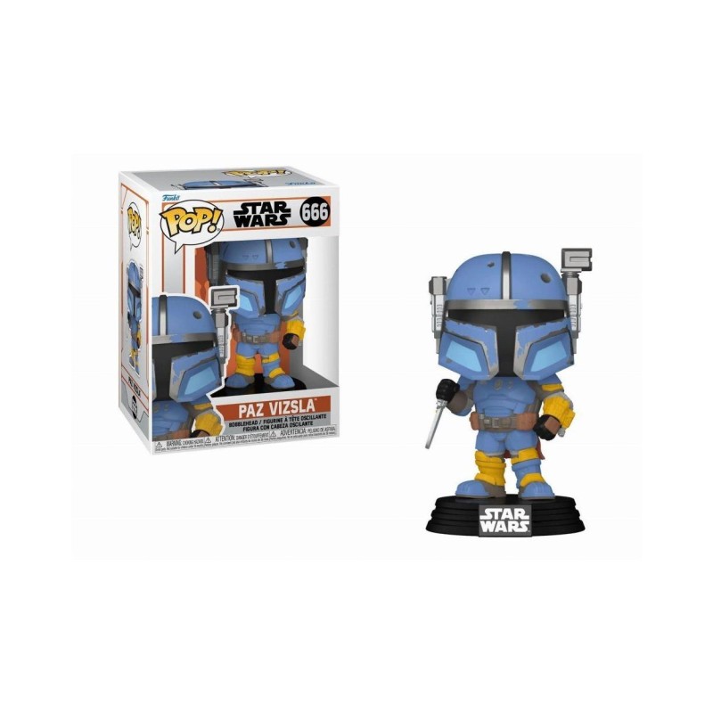 Funko Pop! Disney Star Wars: The Mandalorian - Paz Vizsla 666 Bobble-Head Vinyl Figure