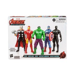 Hasbro Marvel Avengers: Beyond Earths Mightiest - Thor / Iron Man / Hulk / Captain America / Black Panther Action Figure Set (5 