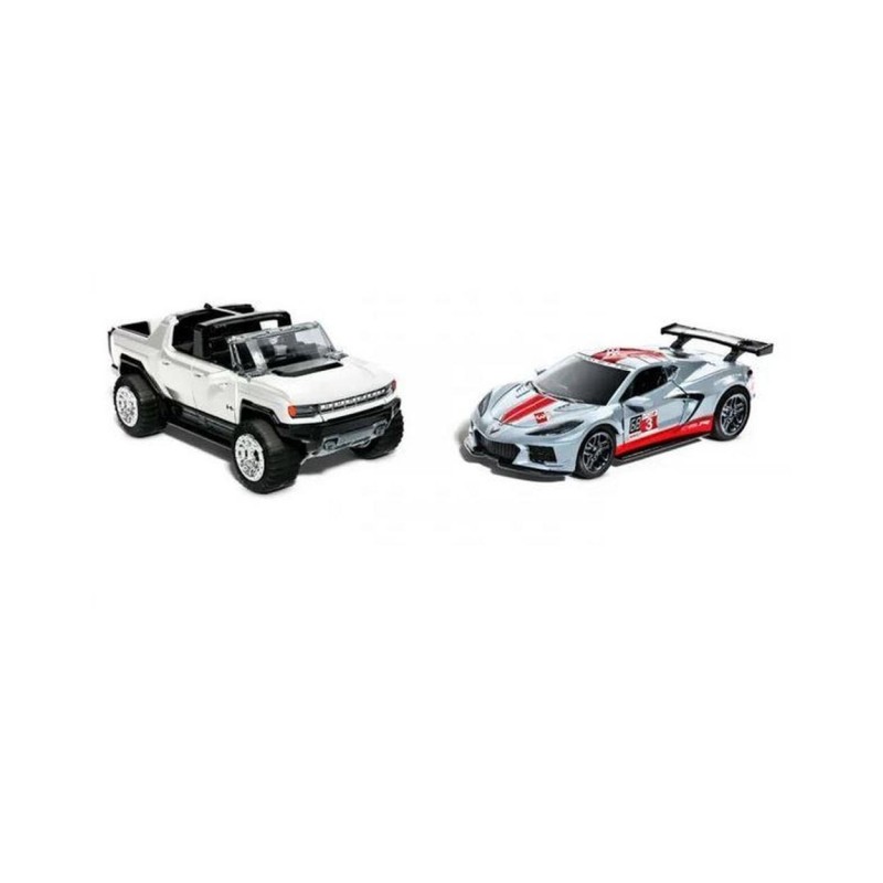 Mattel Hot Wheels: Pull-Back Speeders - GMC Hummer EV Corvette C8.R (HPR94)