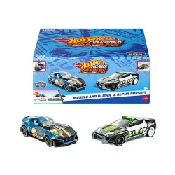 Mattel Hot Wheels: Pull-Back Speeders - Muscle and Blown  Alpha Pursuit (HPR97)