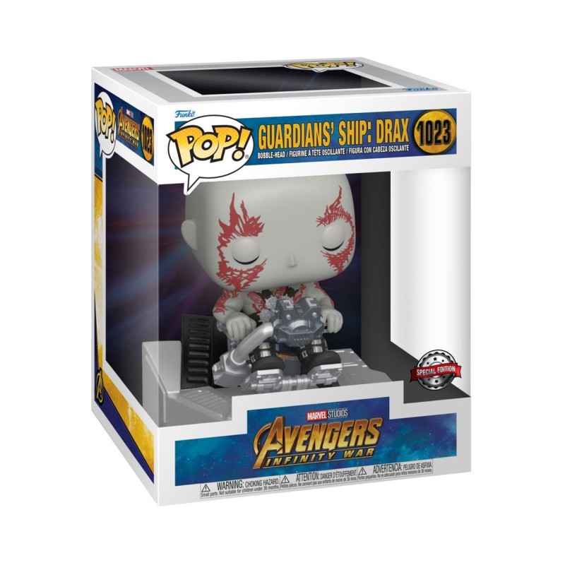 Funko Pop! Marvel Deluxe: Avengers Infinity War - Guardians Ship: Drax (Special Edition) 1023 Bobble-Head Vinyl Figure
